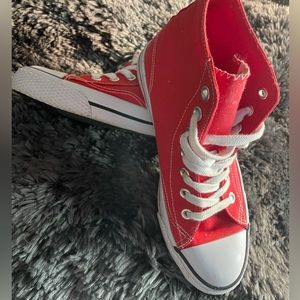 Red/White Hightop Shoes